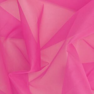 Silk Satin Organza Fabric - Fuchsia - Image 1