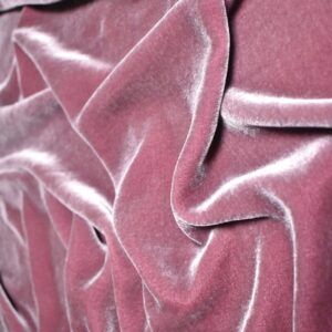 Frosted Rose Silk Velvet Fabric - Image 1