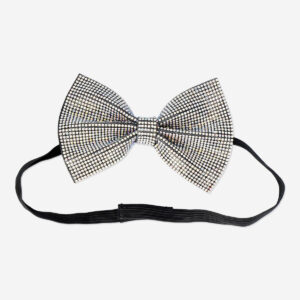 Silver bow tie - Image 1