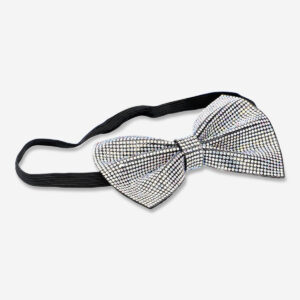 Silver bow tie - Image 2