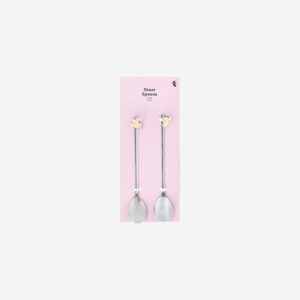 Silver dessert spoons with cowboy hats - 2 pcs - Image 2
