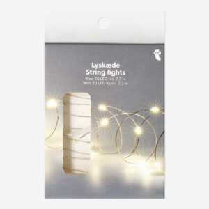 Silver string lights - 220 cm - Image 1