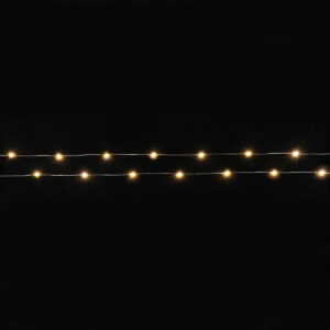 Silver string lights - 220 cm - Image 2