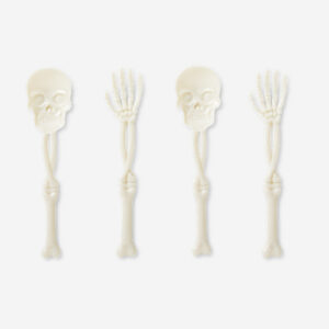 Skeleton spoon and fork set - 4 pcs - Image 1