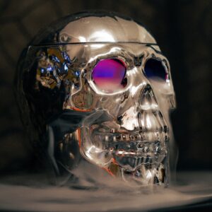 Skull fog machine with light - Image 1