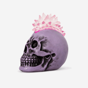 Skull-Shaped Colour-Changing Lamp - Image 1