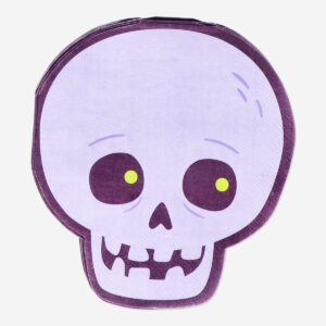 Skull shaped napkins - 16 pcs - Image 1