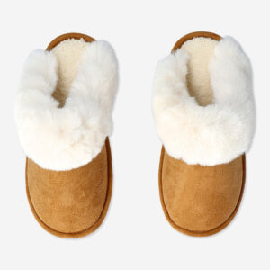 Plush Brown Slippers - 40/41