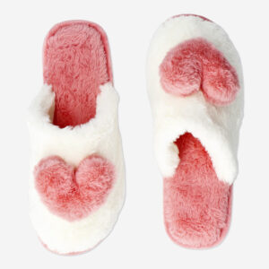 Slippers with big plush hearts - 39/41 - Image 2