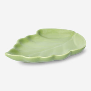 Small Leaf-Shaped Dish - Green - Image 2