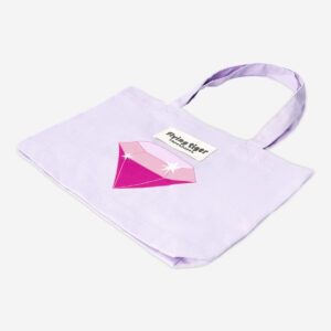 Small tote bag with diamond - Image 3