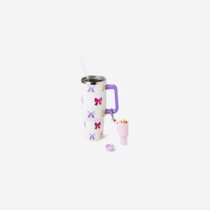 Snack container key ring for tumbler