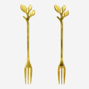 Snack Forks with Leaves - 2 pcs - Image 1