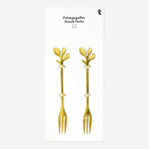 Snack Forks with Leaves - 2 pcs - Image 3