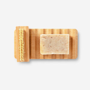 Soap dish. With nailbrush