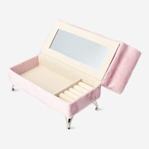 Sofa shaped velvet jewellery storage - Image 2