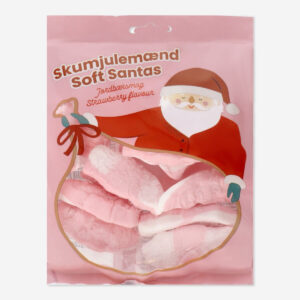 Foam santas - Strawberry flavour - Image 1