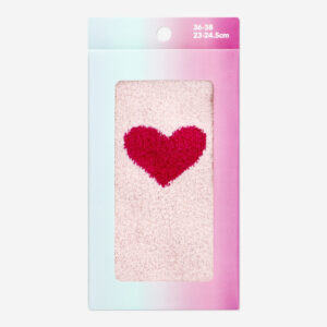 Soft Socks with Hearts - 36/38 - Image 1