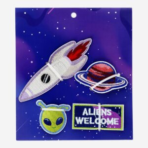 Space iron-on patches. 4 pcs - Image 1