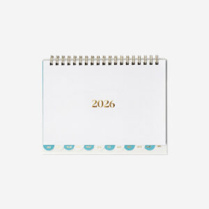 Spiral bound desk calendar 2026 - English - Image 1
