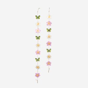 Spring garland with flowers and butterflies - 150 cm - Image 2