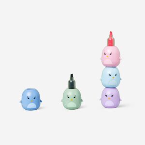 Stackable penguin highlighters - 5 pcs - Image 2