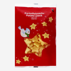 Star shaped salty chips