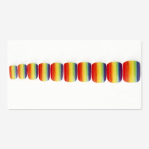 Stick on nails - Rainbow - Image 2