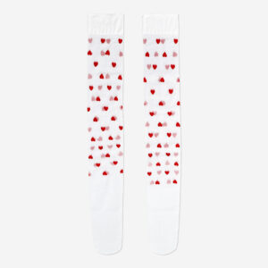 Stockings with red hearts - One size - Image 2