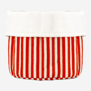 Storage basket with orange stripes - 20 cm - Image 2