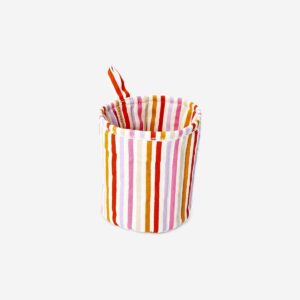 Storage basket with stripes - 17 cm - Image 3