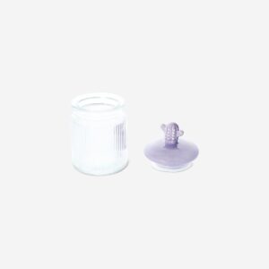 Storage jar with purple cactus - 250 ml - Image 3