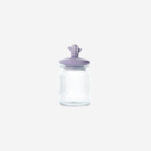 Storage jar with purple cactus - 250 ml - Image 2