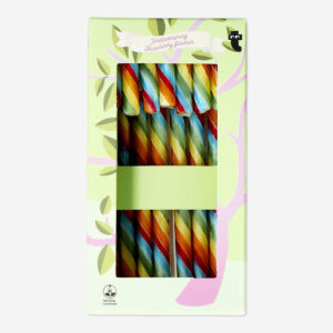Strawberry flavoured candy canes - 8 pcs - Image 1