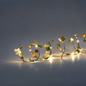 String lights with Easter eggs and leaves - 81 cm - Image 3