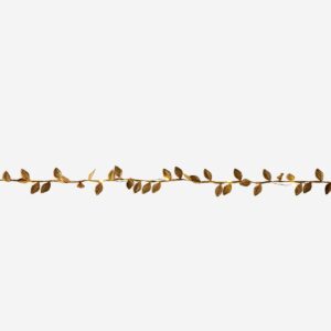 String Lights with Golden Leaves - 228 cm - Image 2
