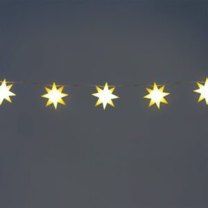 String lights with timer and paper stars - 285 cm - Image 2