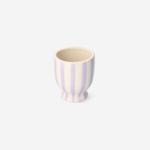 Striped purple flowerpot - Small - Image 1