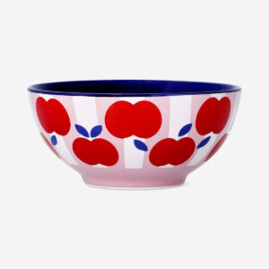 Stripy bowl with apples - 14 cm - Image 2