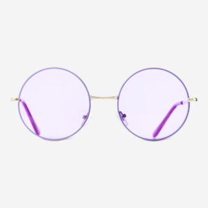 Round purple sunglasses - Image 3