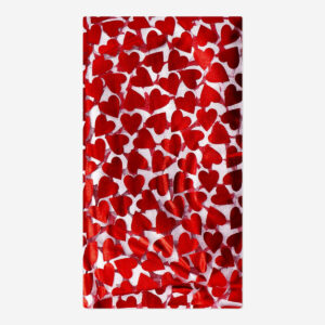 Table runner with heart print - 40x200 cm - Image 2