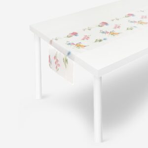 Table runner with spring flowers - 130 cm - Image 1