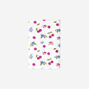 Floral tablecloth with cherries - 140 x 220 cm - Image 2