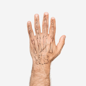 Temporary skeleton hand tattoos - 2 pcs - Image 1
