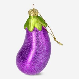 Christmas bauble. Aubergine - Image 2