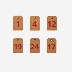 Advent calendar gift tags - Image 1