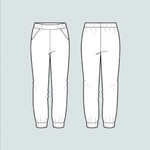 The Assembly Line ALMOST LONG TROUSERS PATTERN - Image 3
