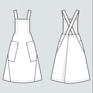 The Assembly Line APRON DRESS PATTERN XS-L - Image 3