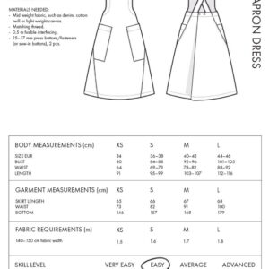 The Assembly Line APRON DRESS PATTERN XS-L - Image 5
