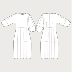 The Assembly Line BARREL DRESS PATTERN XS - L - Image 4